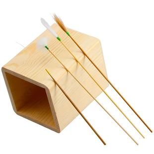 采耳羽毛掏耳神器打耳朵毛毛竹柄鸡毛鹤毛棒挖耳勺工具套装鹅毛棒