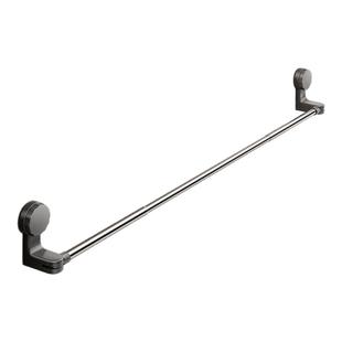 吸盘毛巾架卫生间伸缩毛巾杆免打孔浴室置物架洗手间浴巾收纳挂架