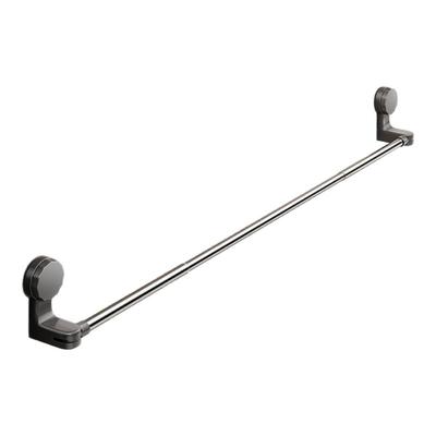 吸盘毛巾架卫生间伸缩毛巾杆免打孔浴室置物架洗手间浴巾收纳挂架