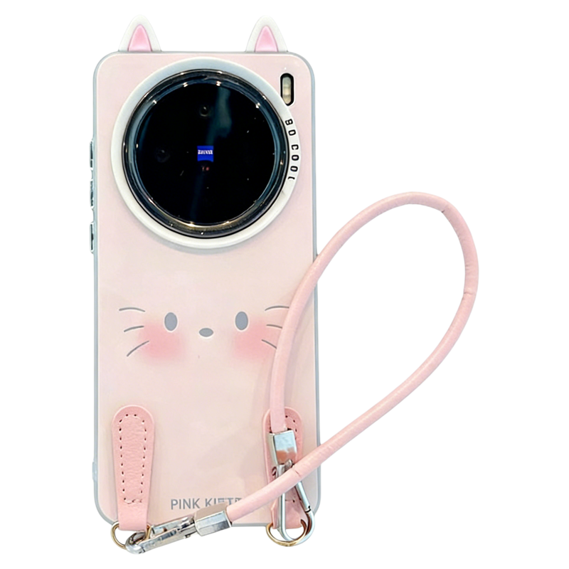 ins风小清新腮红小猫适用vivox200/x100pro手机壳新款高级感x90/x80网红爆款手机壳x300pro防摔外壳保护套女