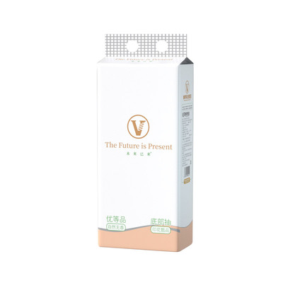 维邦抽纸2100张悬挂式5层印花抽纸家用实惠大尺寸四边压花纸巾