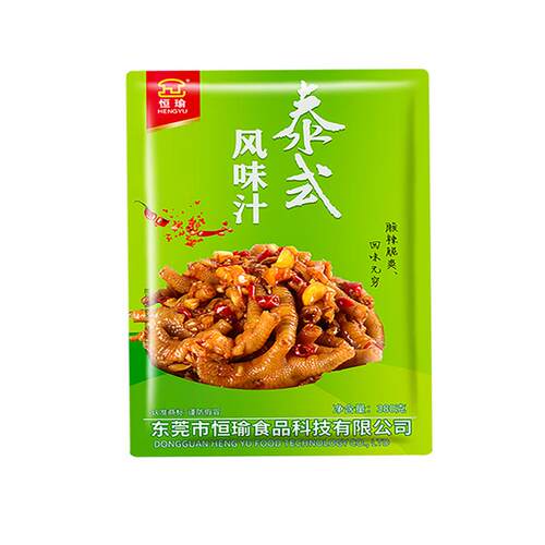 恒瑜泰式风味汁网红柠檬无骨鸡爪调料包酸辣凤爪料泡鸡脚家用正品