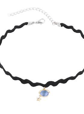 星球CHOKER原创小众设计感锁骨链