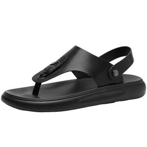 HLA/海澜之家男鞋新款夏季时尚透气舒适夹脚拖鞋凉鞋两穿沙滩鞋男