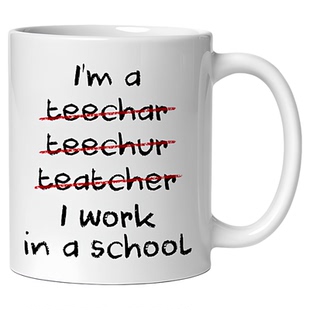 I'm a Teacher马克杯送老师生日礼物教师家用办公室水杯子陶瓷杯