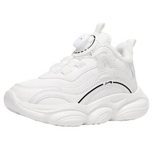 贵人鸟女童鞋2025新款冬季加绒加厚运动鞋男大童防滑软底保暖棉靴