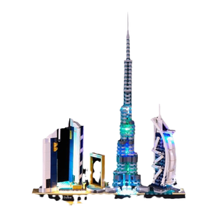 BrickBling 适用于乐高建筑系列21039上海天际线LED灯饰灯光组