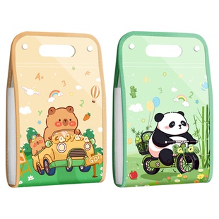 马利小学生专用试卷收纳袋风琴包A4手提风琴文件夹试卷袋多层大容量手拎竖式卷子收纳袋整理神器书夹科目分类