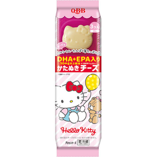 日本原装QBB咸味奶酪动漫形象Kitty米老鼠小熊造型儿童零食