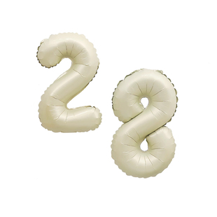 16寸哑光数字气球儿童周岁生日派对氛围感装饰拍照道具场景布置