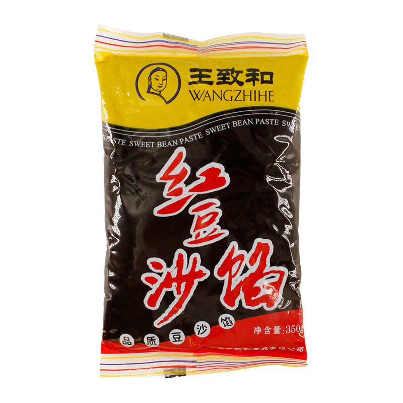 王致和红豆沙馅350g*3袋馅料点心烘焙酥皮月饼汤圆面包蛋黄酥原料