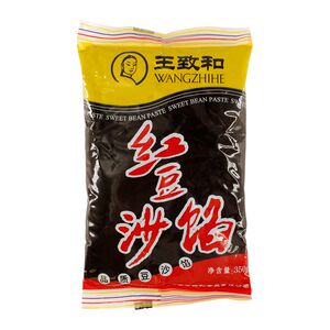 王致和红豆沙馅350g*3袋馅料点心烘焙酥皮月饼汤圆面包蛋黄酥原料