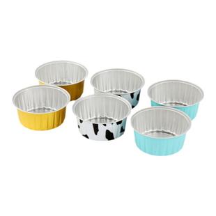 空气炸锅一次性锡纸铝箔碗可重复使用家用烤箱烘焙模具小锡纸盒杯