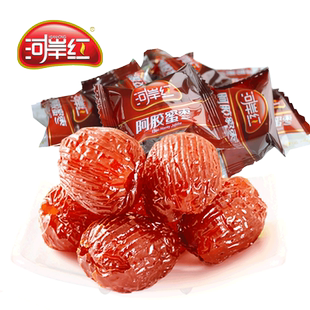 河岸红阿胶蜜枣1000g散装称重大颗粒大红枣子山东去核休闲食品