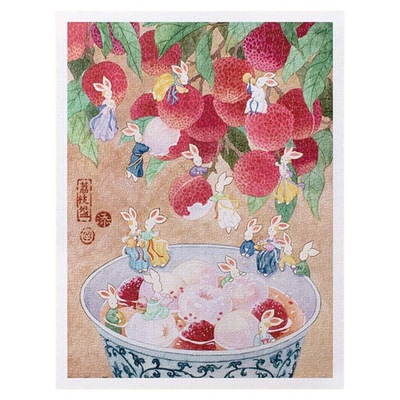 3djp国潮治愈系平面拼图1200片