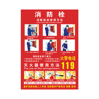 消防栓门箱贴纸消防栓贴纸