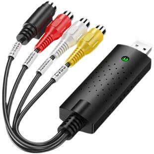 单路USB监控视频采集卡ezcap高清AV信号捕捉采集器1080p监控卡2.0