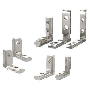 内置角槽连接件2020/3030/4040/4545铝型材配件L型直角固定欧国标