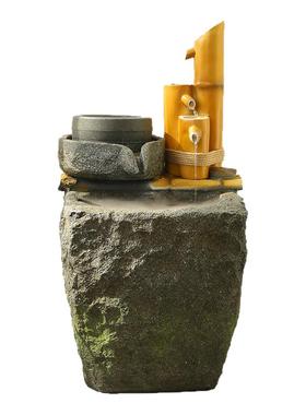 仿真假山石头流水禅意摆件