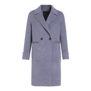 乔万尼大衣新品双面绵羊毛中长款毛呢外套气质高级感ET4A953