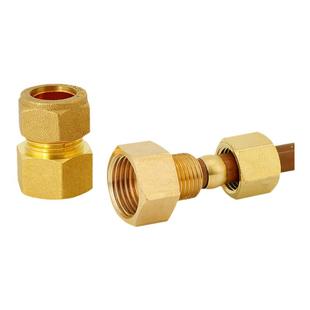 铜管内丝卡套接头内牙卡套式直接直通终端1分2分3分4分8mm12 22