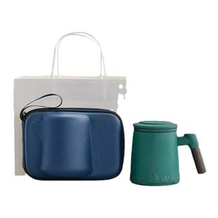 国潮陶瓷茶水分离泡茶杯子个人专用办公室茶道杯高档礼盒水杯喝水