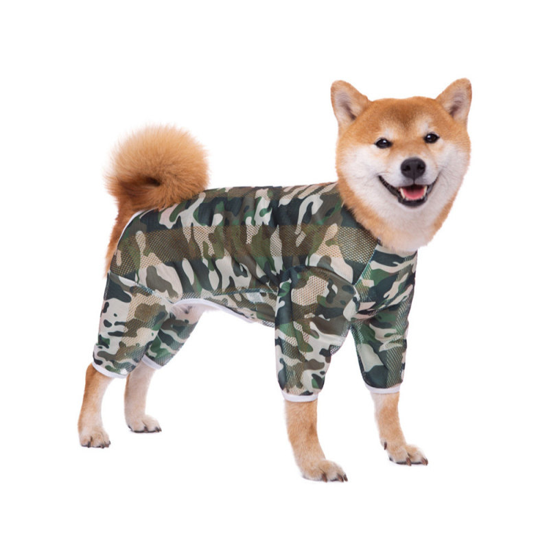 宠物狗狗夏款四脚衣薄款透气衣服