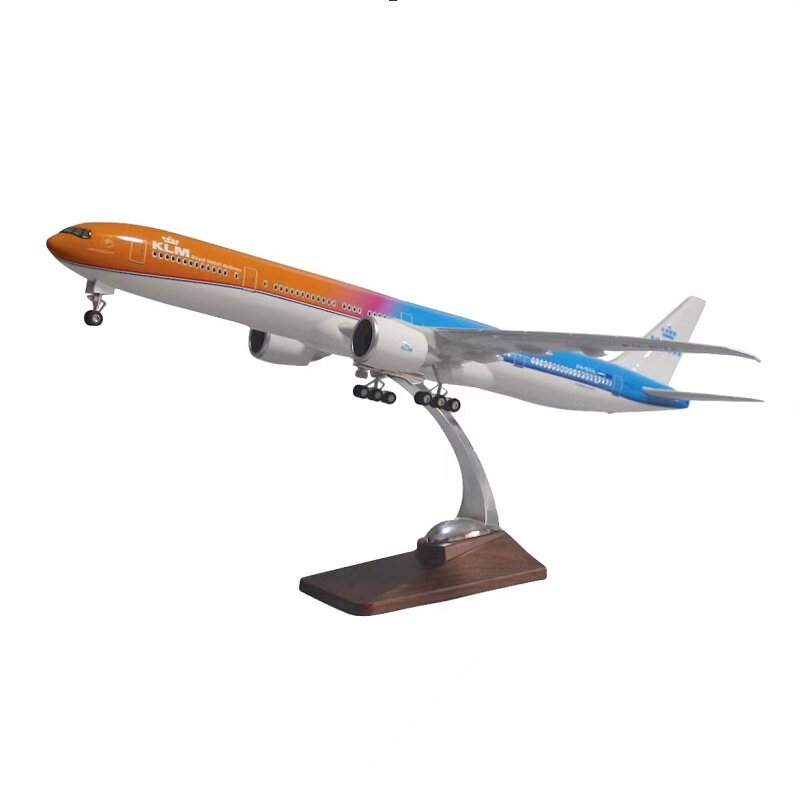 47cm带轮带灯荷兰航空飞机模型