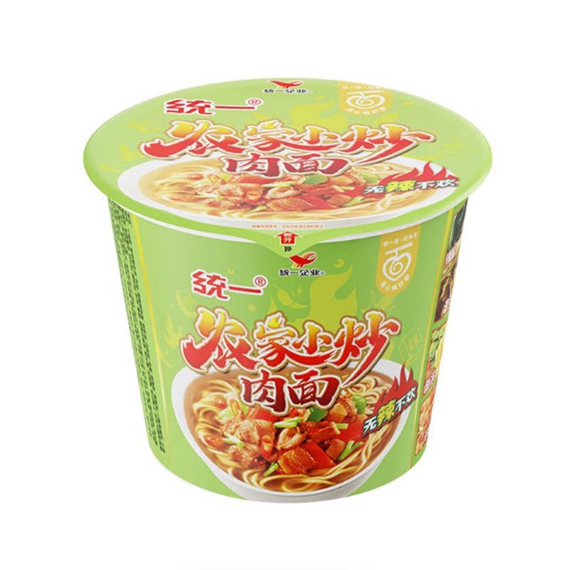 农家小炒肉方便面统一桶装泡面