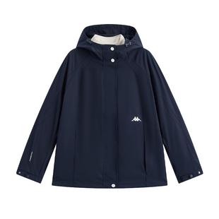 Kappa卡帕女装2025冬季新款连帽简约时尚百搭休闲防风衣K0F82FJ43