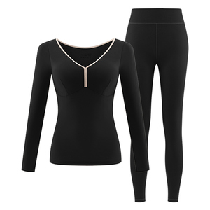 保暖内衣女秋冬2023新款秋衣秋裤套装带胸垫自发热加厚保暖衣内搭