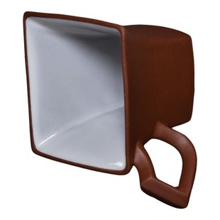 老缶出品 全手工宜兴原矿紫砂品铭杯家用民式执杯120cc 内施白釉