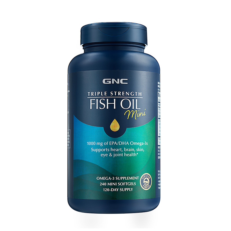 【预售】gnc美国omega3深海鱼油欧米茄鱼肝油成人健身软胶囊240*2