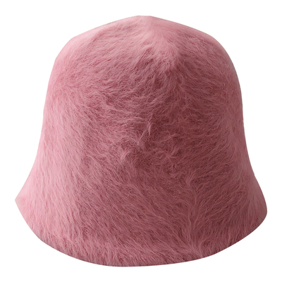 太美啦~兔毛水桶帽子女秋冬日系