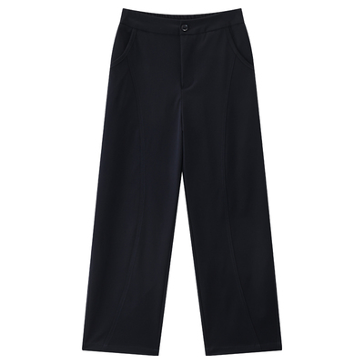 九分阔腿弯刀裤子显瘦镰刀休闲裤