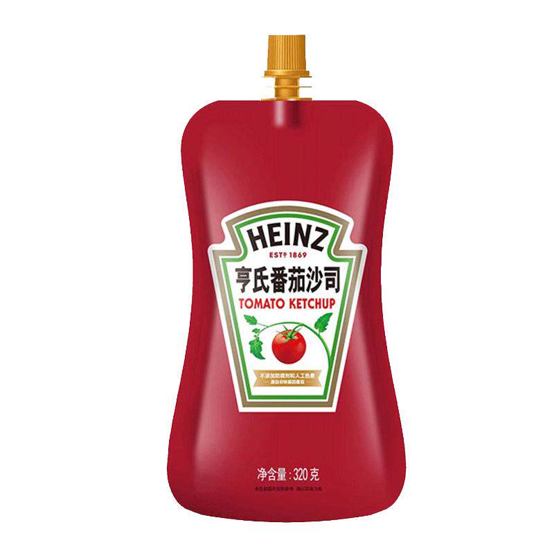 亨氏番茄沙司番茄酱0脂肪家用小包装薯条意面三明治手抓饼专用酱
