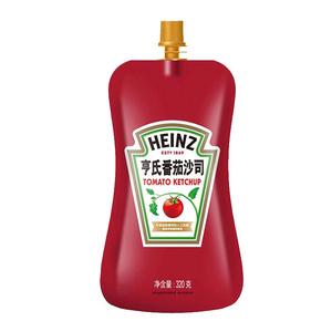 亨氏番茄沙司番茄酱0脂肪家用小包装薯条意面三明治手抓饼专用酱