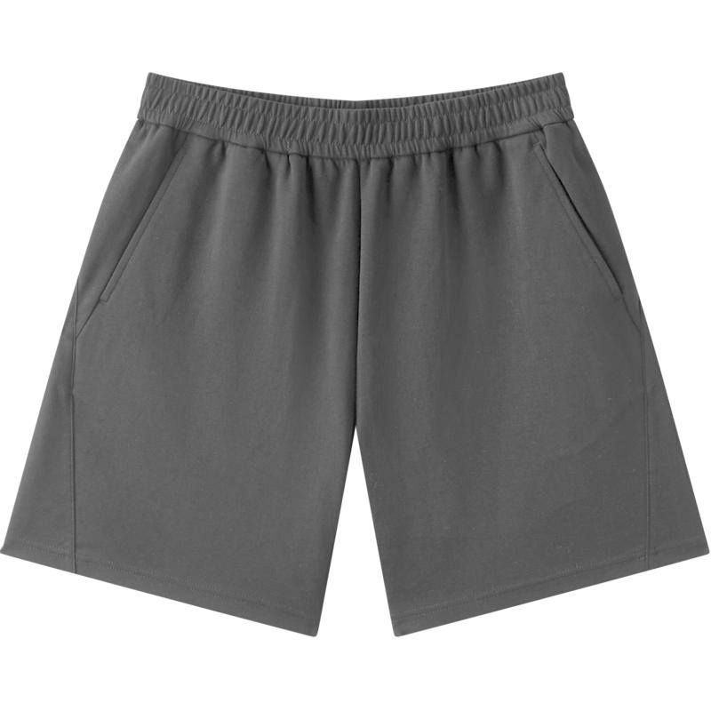 gxg.jeans男装 黑色基础简约松紧腰宽松休闲短裤 25年夏季新款