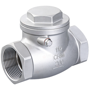 不锈钢卧式止回阀304止逆阀H14W-16P单向阀立式翻板式自来水单向