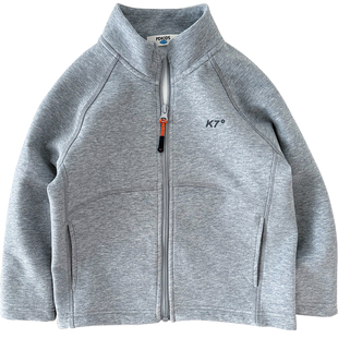 男童户外保暖运动外套~中大童立领拉链衫男孩休闲短款空气层夹克