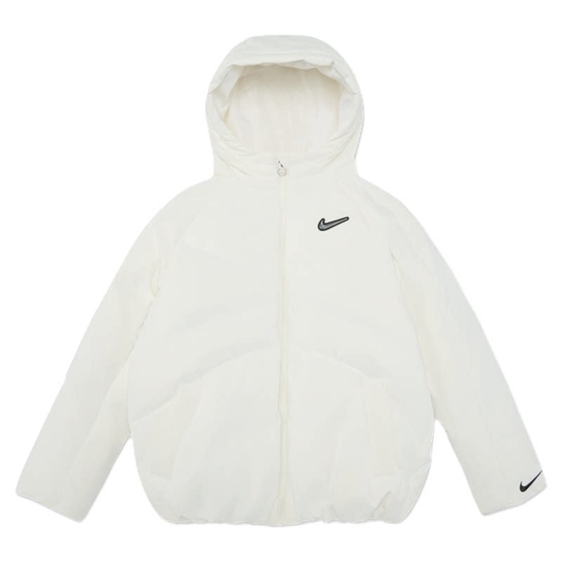 Nike耐克青少年亮面羽绒夹克棉服