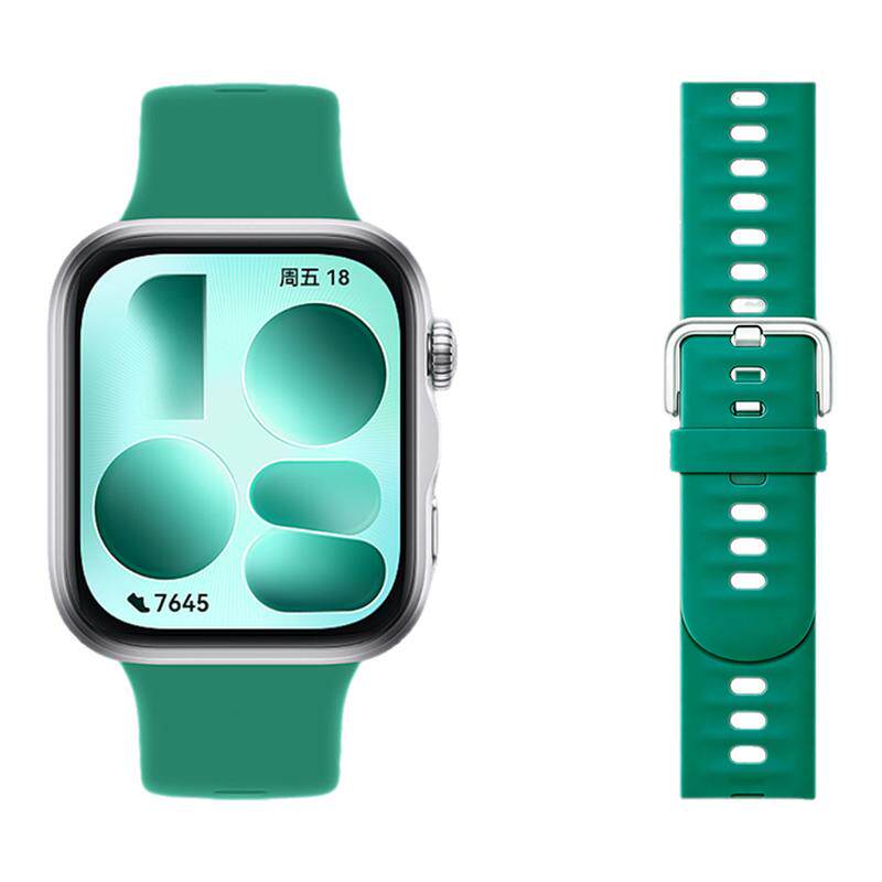 适用华为fit5手表同款硅胶卡扣表带watchfit5pro手环腕表带运动fit4智能4pro夏季fit3透气男女士非官方手表链