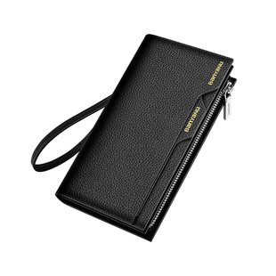 钱包男真皮2025新款长款大容量多卡位牛皮手拿包驾驶证卡包皮夹子