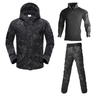 军迷登山服战术三合一加绒冲锋衣