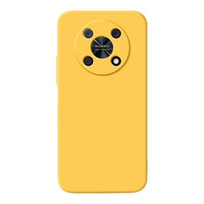 适用华为畅享50Pro手机壳保护套CTR一AL00新款液态硅胶5G男女全包防摔p畅想por荣耀畅亨黄色高级感外壳钢化膜