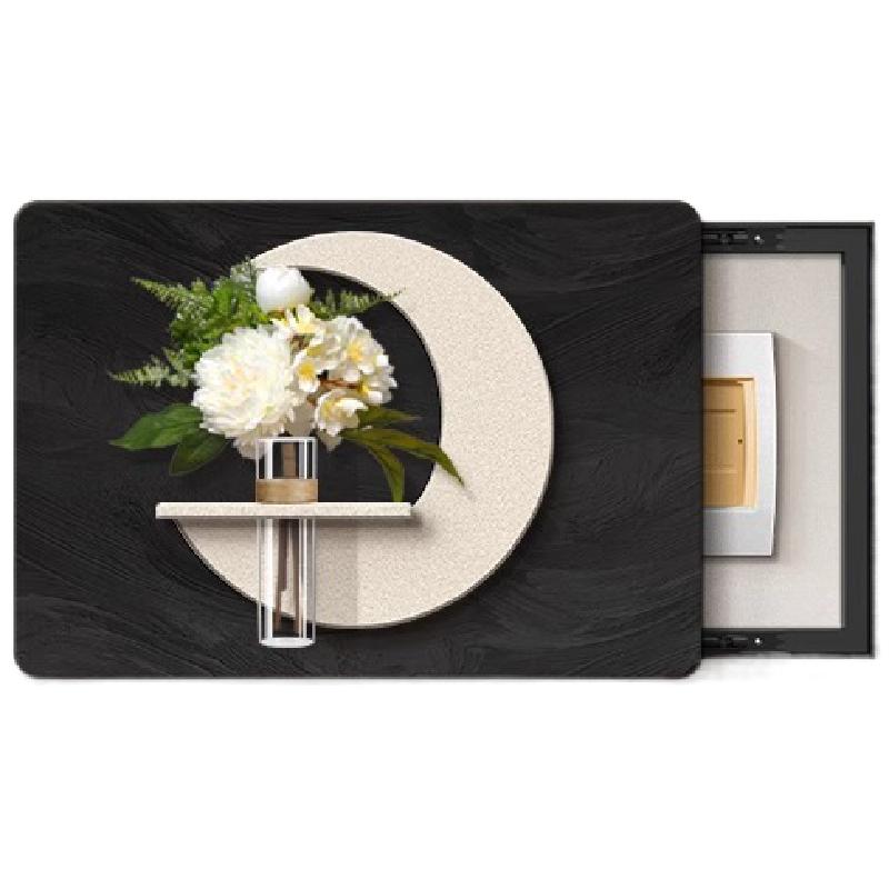 现代简约电表箱装饰画2025新款客厅弱电箱电闸盒遮挡盖板立体挂画