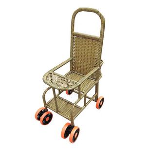 宝宝座椅伞车婴儿竹藤车小孩推车藤编车藤条儿童藤椅推车竹车餐椅