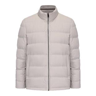 【鹅绒】DIDIBOY迪迪博迩2025冬季新款立领外套米色短款羽绒服男