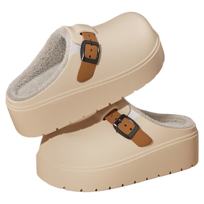 防水棉拖鞋女士冬季新款室内防滑