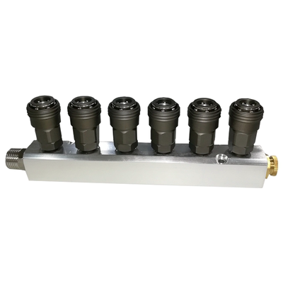 气动多管路四通4分快速接头